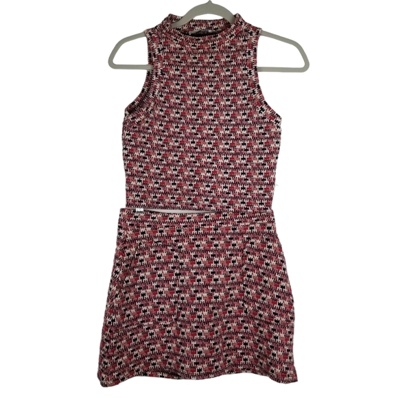 Zara Dresses & Skirts - Zara Trafaluc Tweed 2 Piece Crop Waist Tank and Mini Skirt Set Size Small Medium